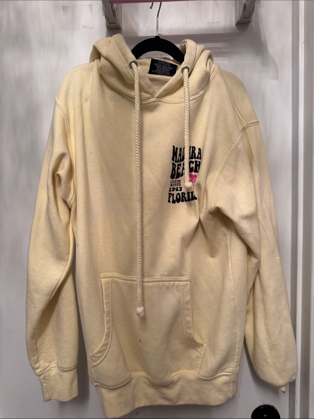 Cream Graphic Hoodie Sweatshirt - Unbranded